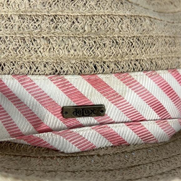 DeLux striped banded brimmed hat - Picture 5 of 6